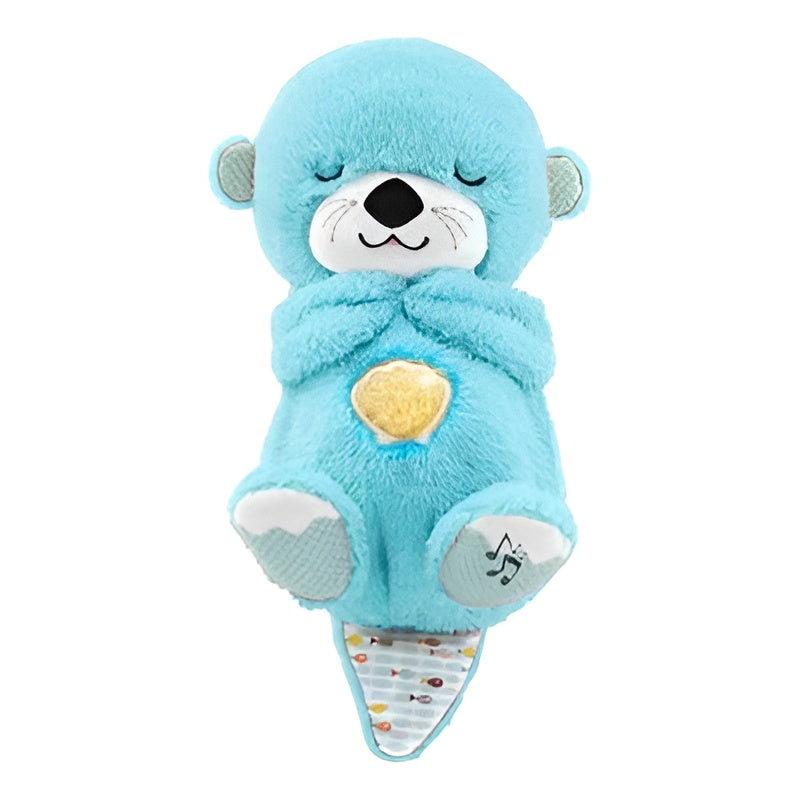 Plush Bear Toy with Breathing Sounds – Battery Operated