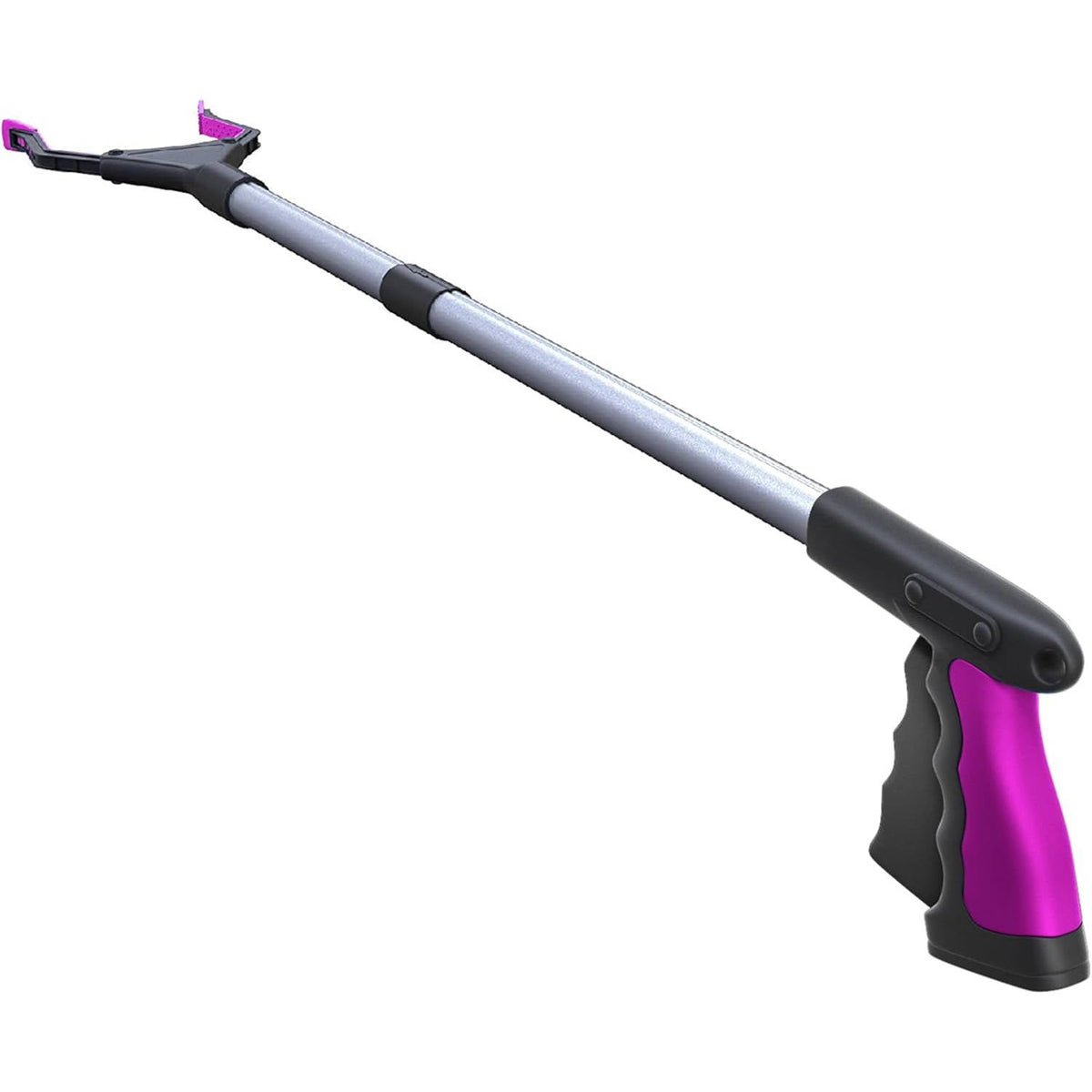 Foldable Handle Grabber Tool with Magnetic Wide Jaw