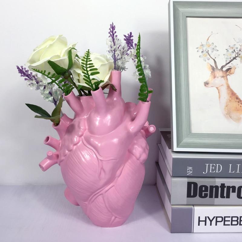 Ceramic Vase in Heart Shape – Artistic Anatomical Design