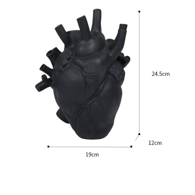 Ceramic Vase in Heart Shape – Artistic Anatomical Design