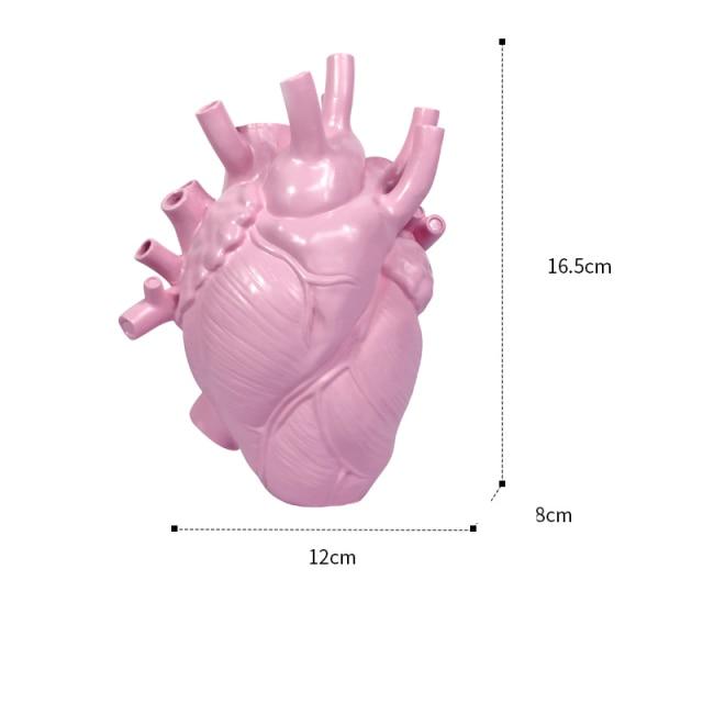 Ceramic Vase in Heart Shape – Artistic Anatomical Design