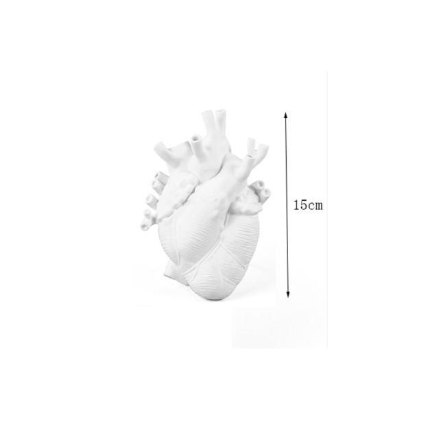 Ceramic Vase in Heart Shape – Artistic Anatomical Design