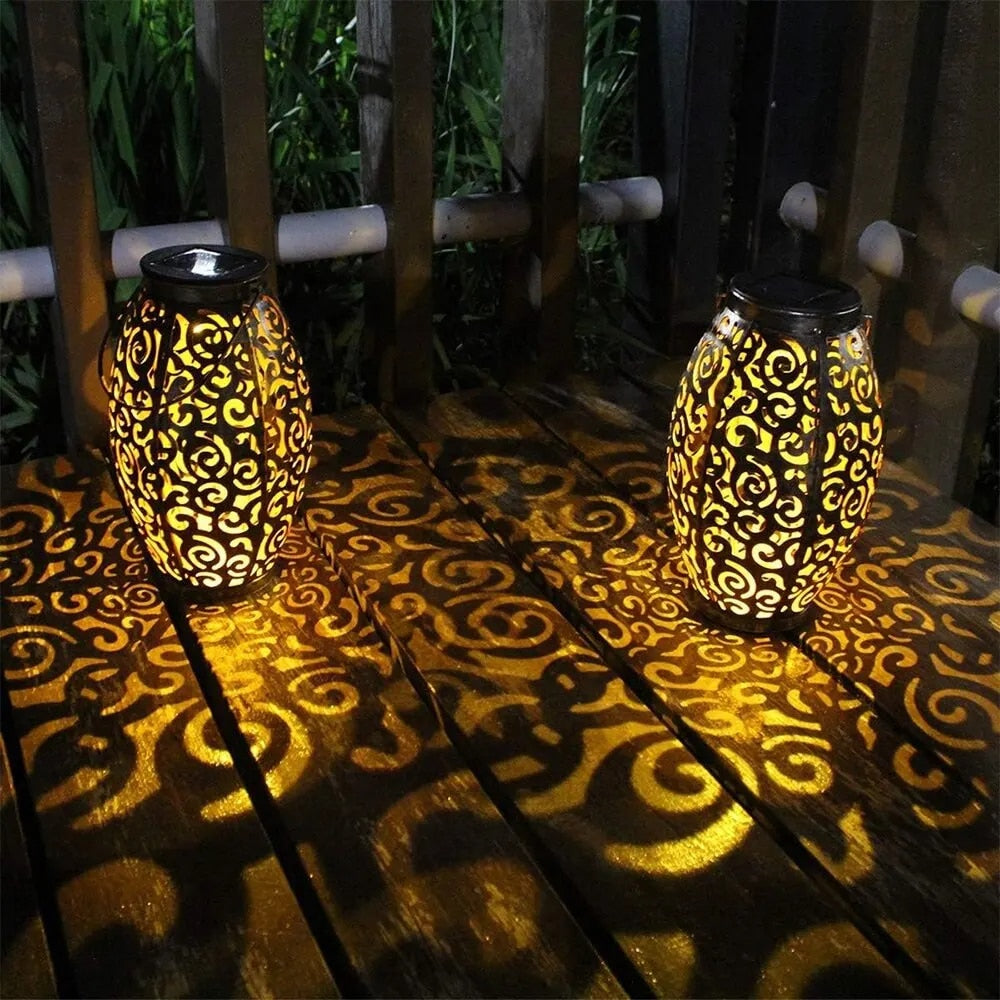 Decorative Solar Lantern for Gardens with Artistic Design