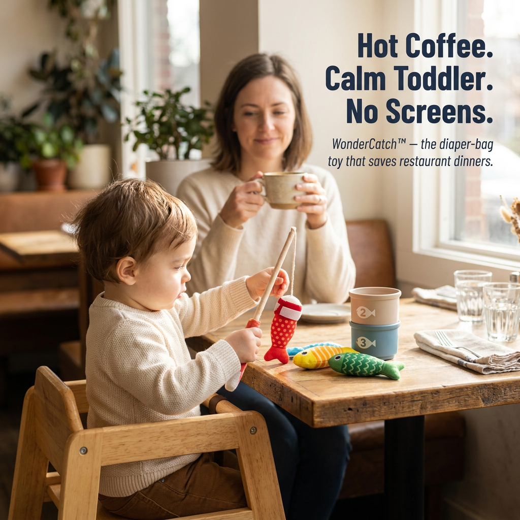 WonderCatch™ — Turn Restaurant Meltdowns Into Focused, Screen-Free Fishing Fun