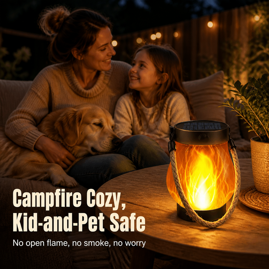 RadiFlare™ — Bring Cozy Real-Flame Glow to Any Patio, Rain or Shine