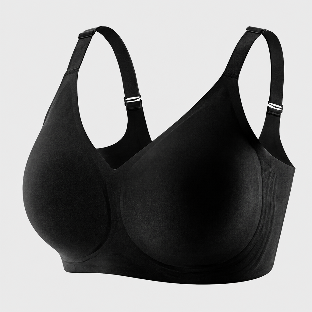 CurveHugger™ – Seamless Wireless Push-Up Bra with Wide Comfort Band