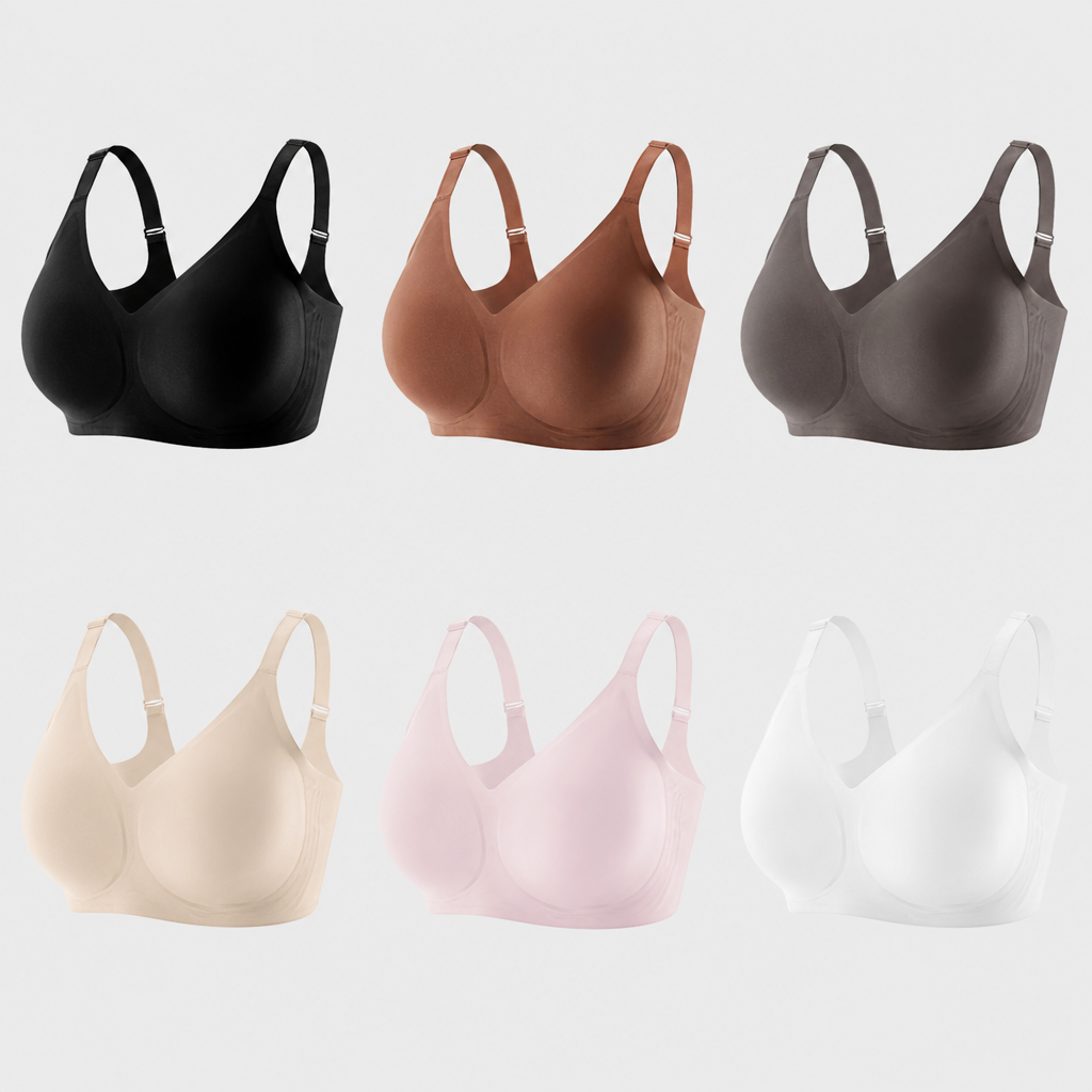 CurveHugger™ – Seamless Wireless Push-Up Bra with Wide Comfort Band