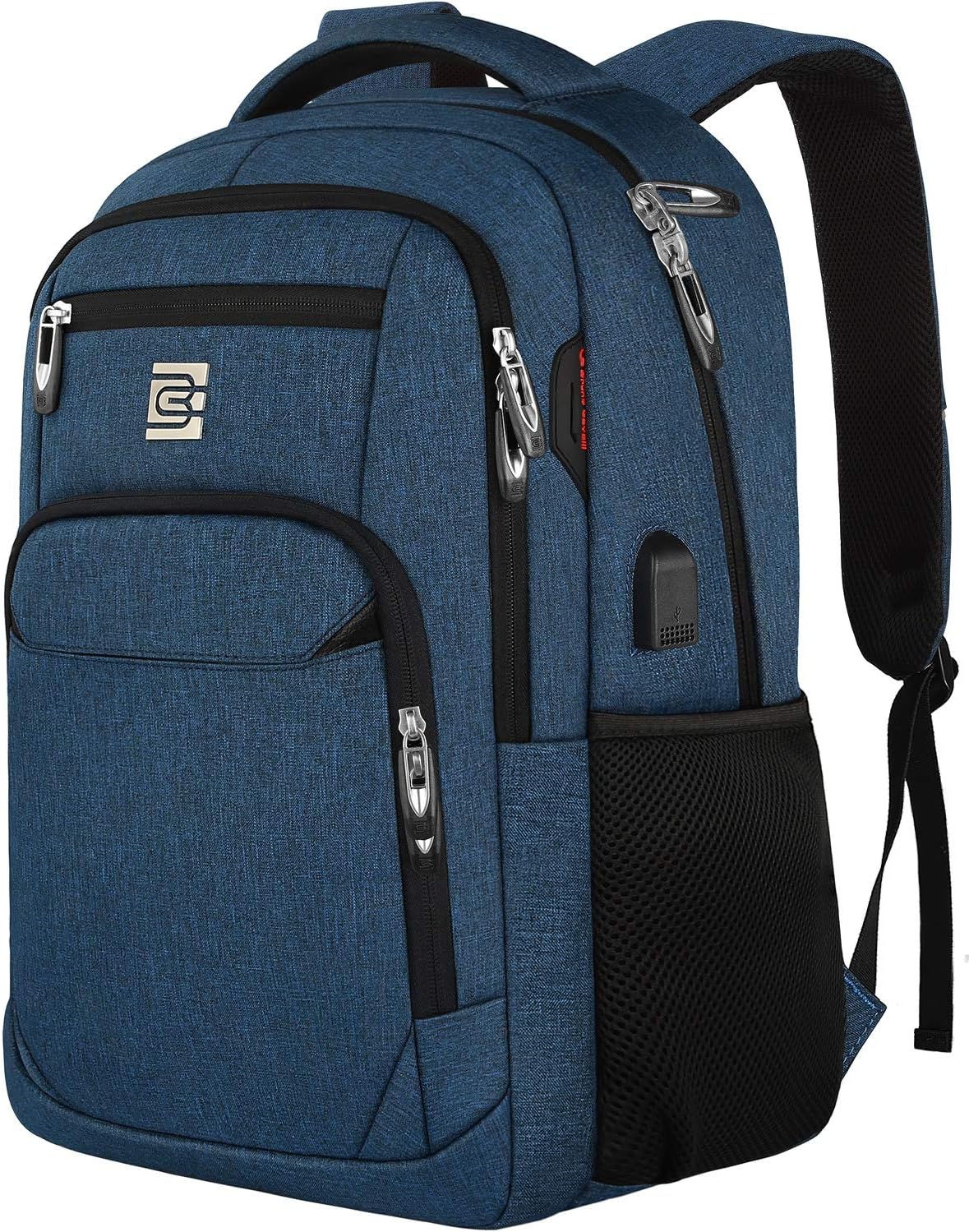 Anti-Theft Slim Laptop Backpack for Business with USB Charging Port