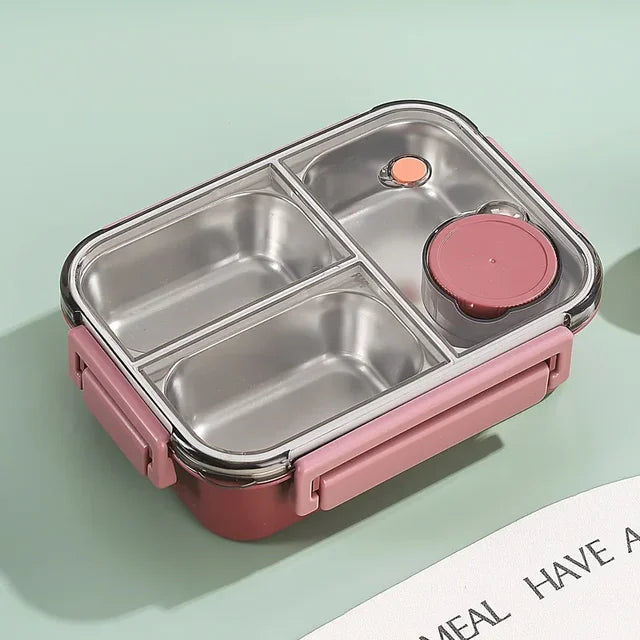 SmartSeal Meal Container | Stainless Steel Lunchbox with Dividers