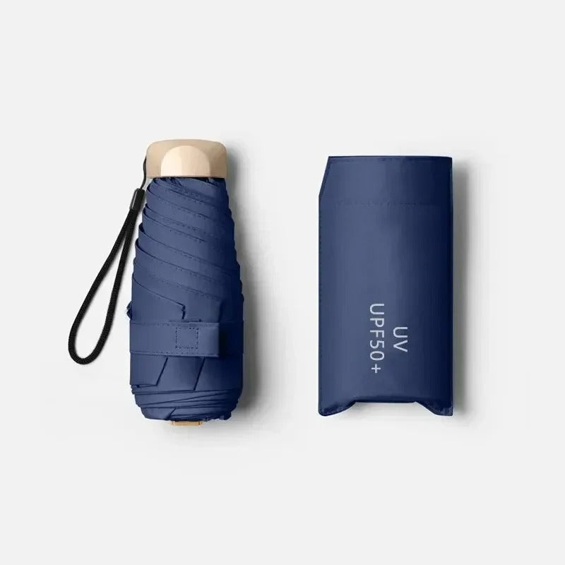Mini Folding Umbrella – Pocket Size, UV Protection, Wind-Resistant for Travel