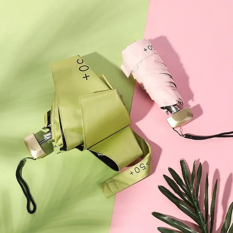 Mini Folding Umbrella – Pocket Size, UV Protection, Wind-Resistant for Travel