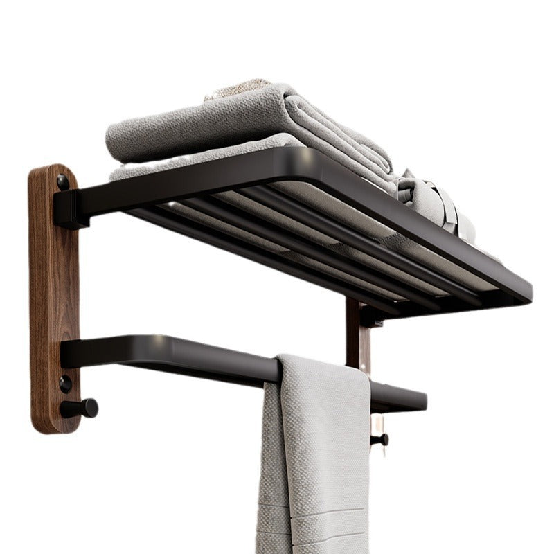Wall-Mounted Towel Bar in Matte Stainless Steel – No-Drill Minimalist Rack
