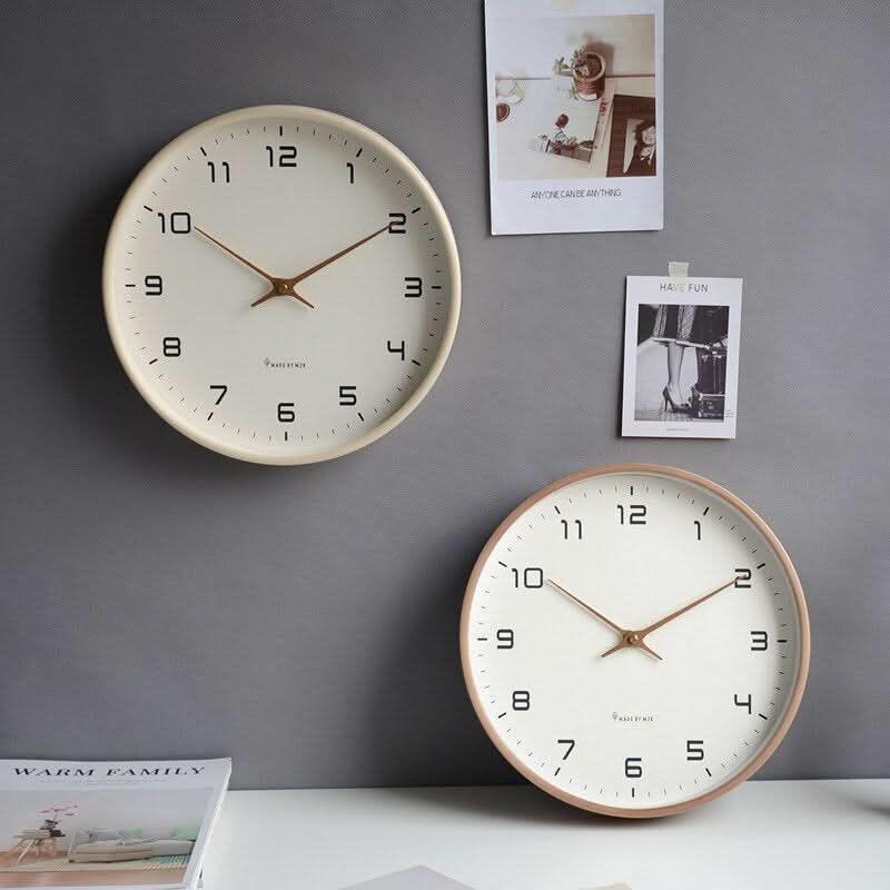 Quiet Wooden Wall Clock – Tick-Free Operation for Peaceful Spaces