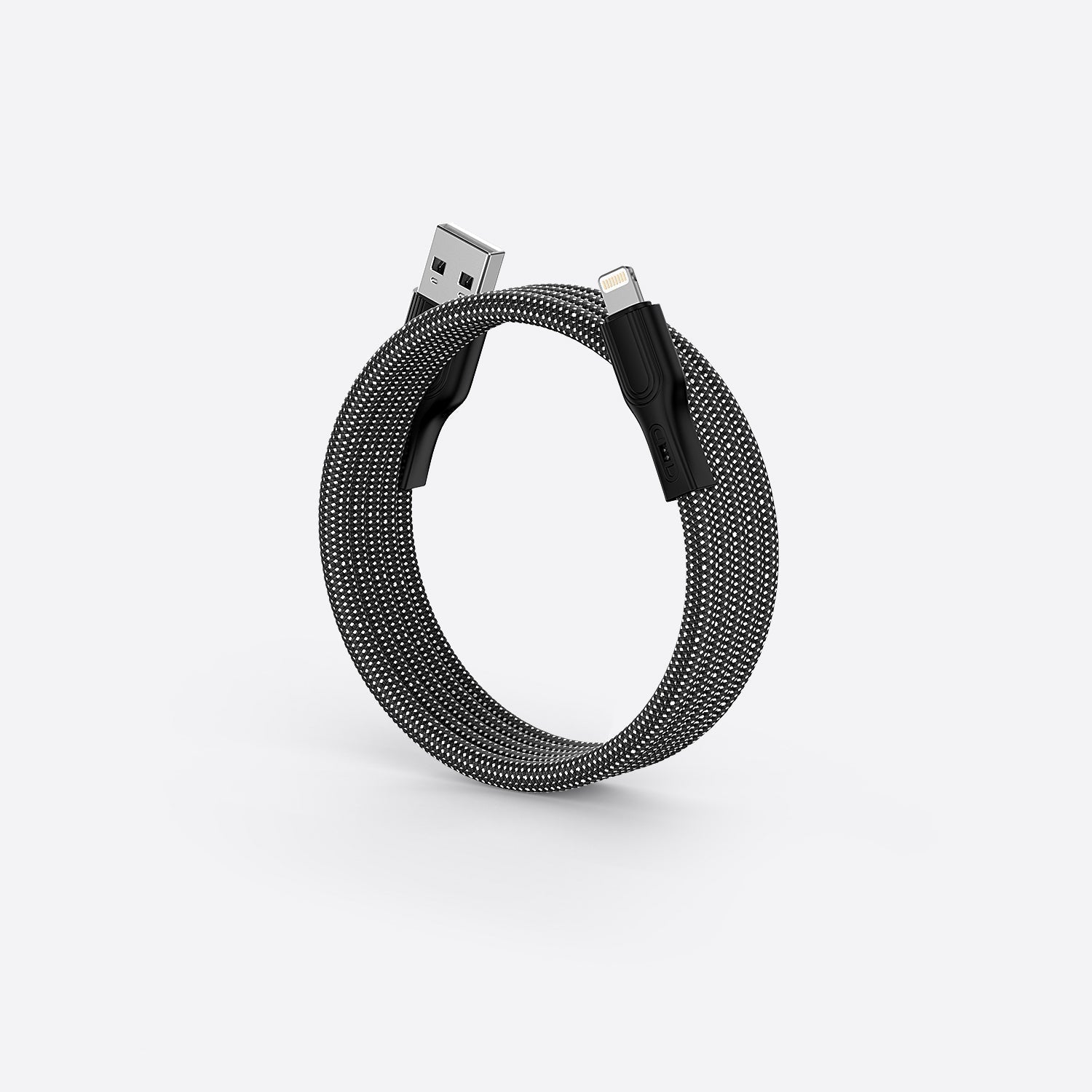 100W Fast Charging Magnetic Spiral Cable – Tangle-Free Design