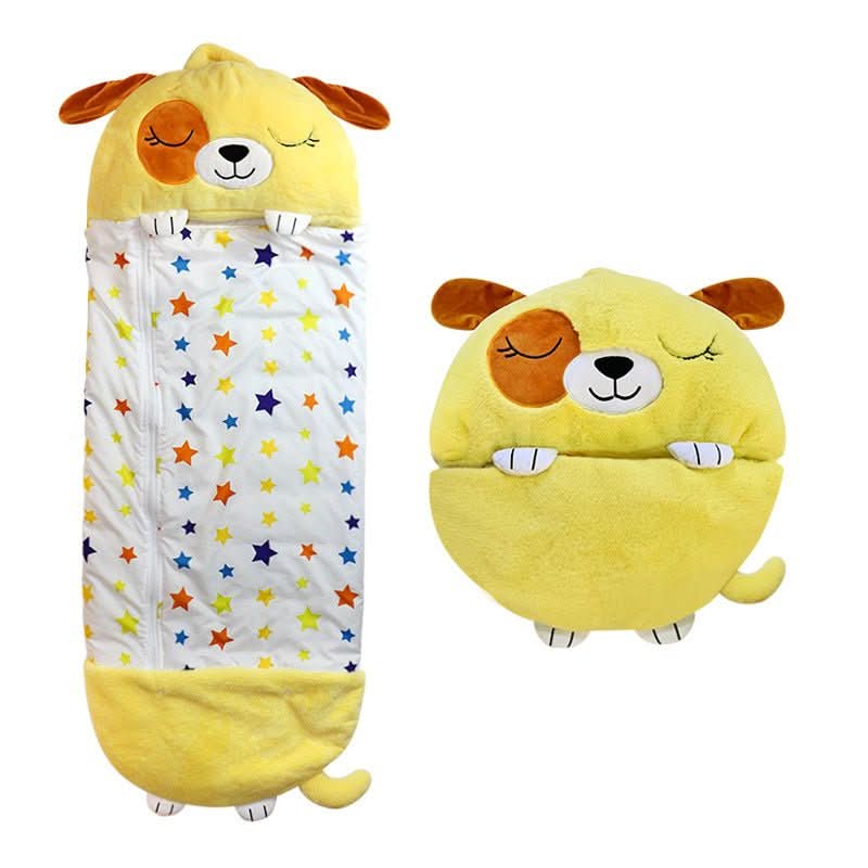 Dual-Function Cuddly Companion Sleep Bag for Kids