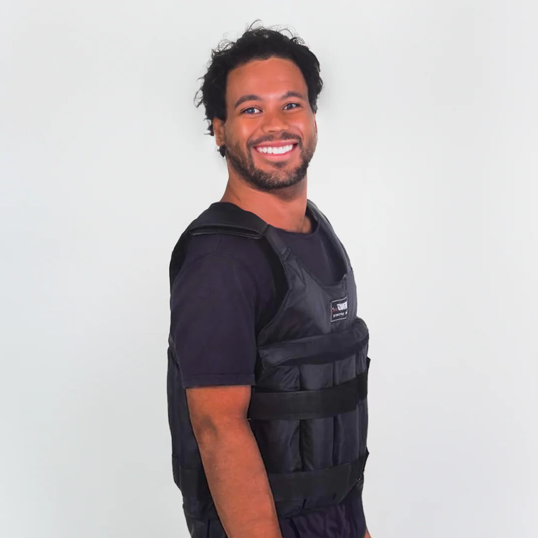 110-Pound Exercise Vest with Adjustable Weights for Fitness Training