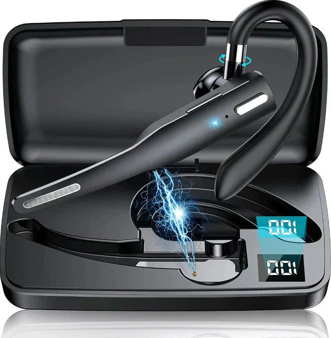 Wireless Bluetooth Headset with Dual Microphone & Noise Reduction