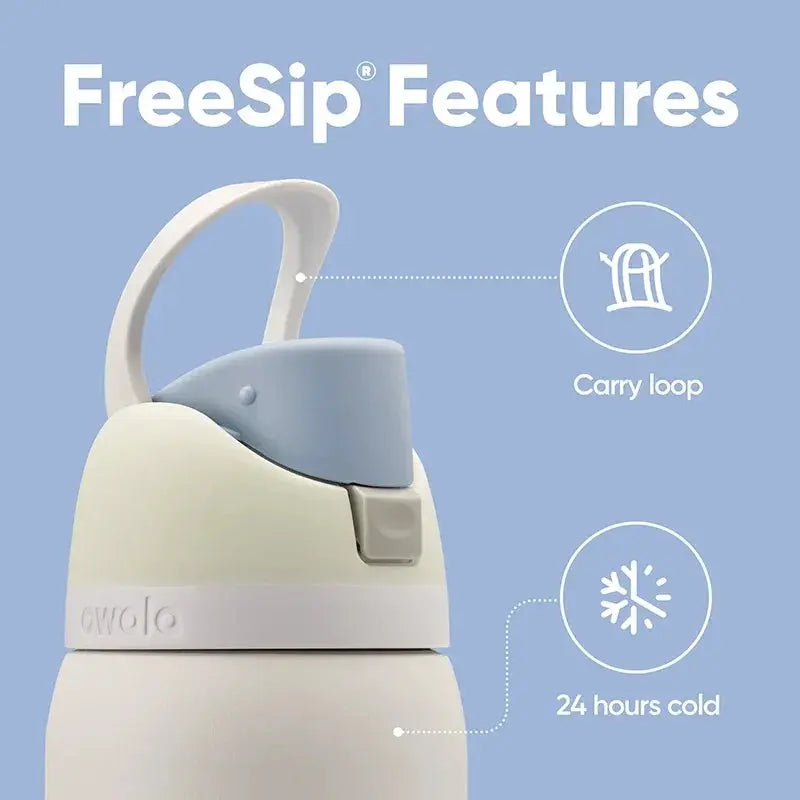 710ml Leakproof Stainless Steel Water Bottle with FreeSip Spout - Ideal for Travel & Sports, 24h Cold