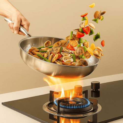 Versatile Titan Frying Pan for All Heat Sources