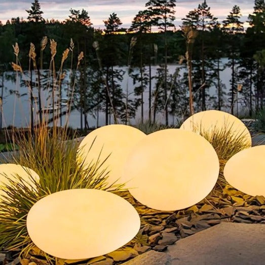 Weatherproof Garden Stone Lamp with USB Charging and Remote Control