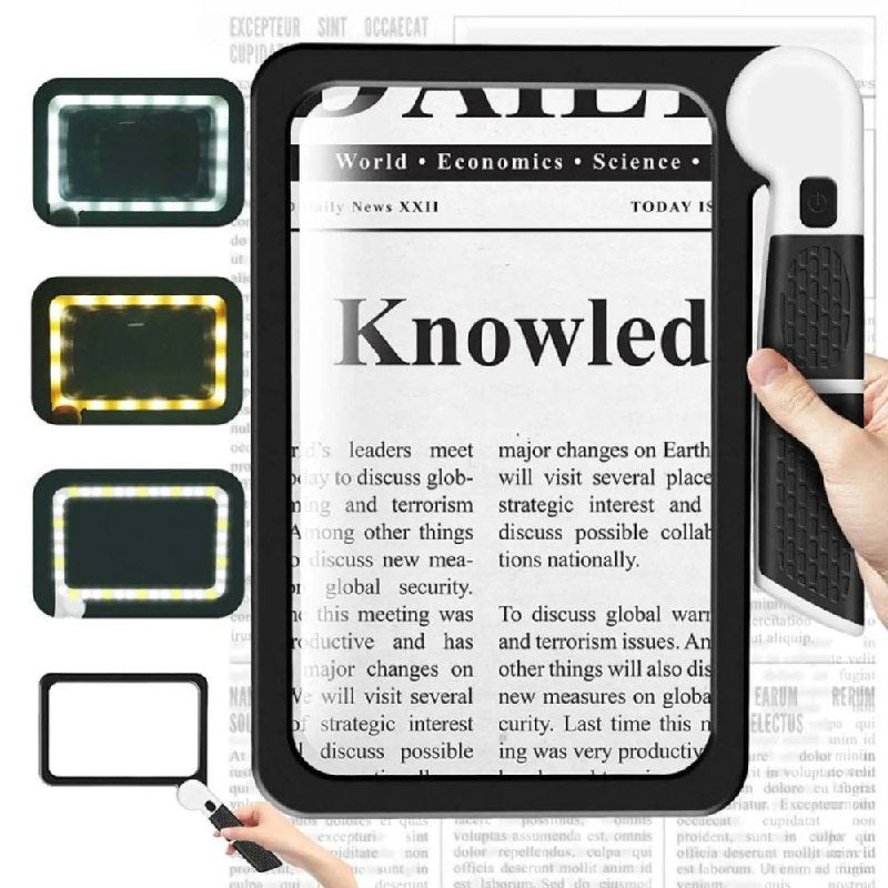 5X Zoom LED Magnifying Glass for Reading and Crafts