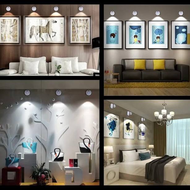 LED Spotlight with Wireless Design for Cozy Ambient Illumination