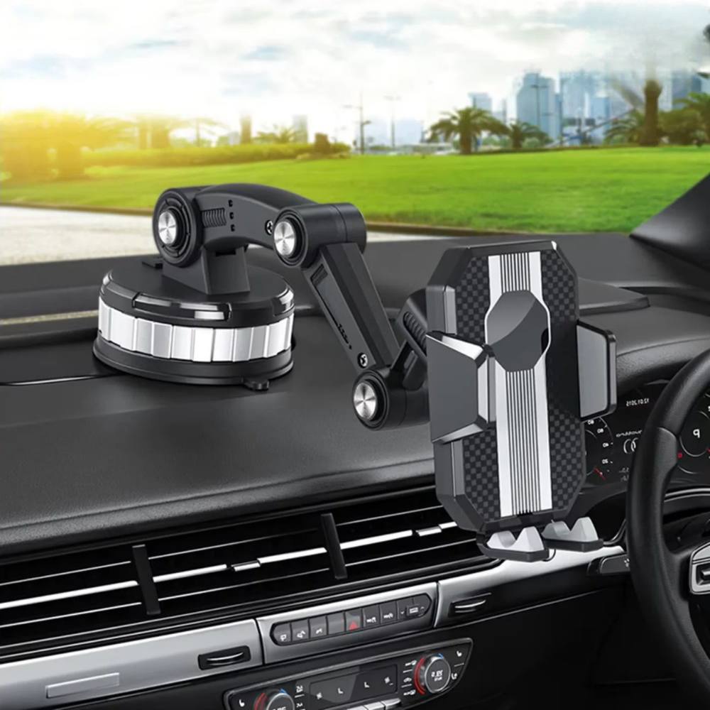360° Rotating Car Phone Holder with Powerful Suction Cup
