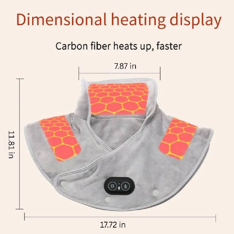 Neck and Shoulder Heating Wrap with 3 Temperature Settings and Timer
