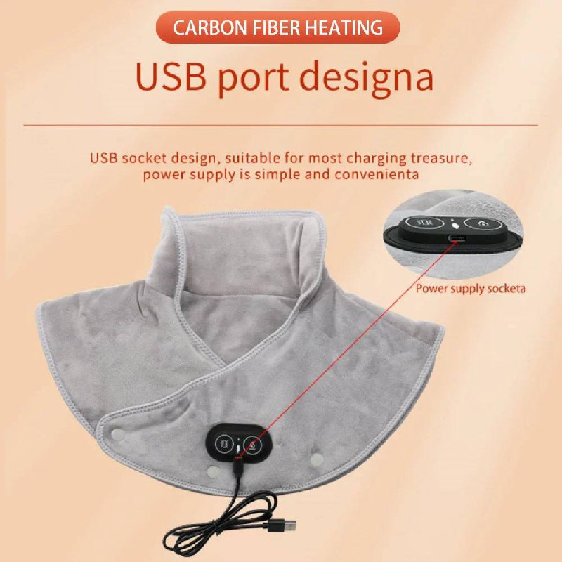 Neck and Shoulder Heating Wrap with 3 Temperature Settings and Timer
