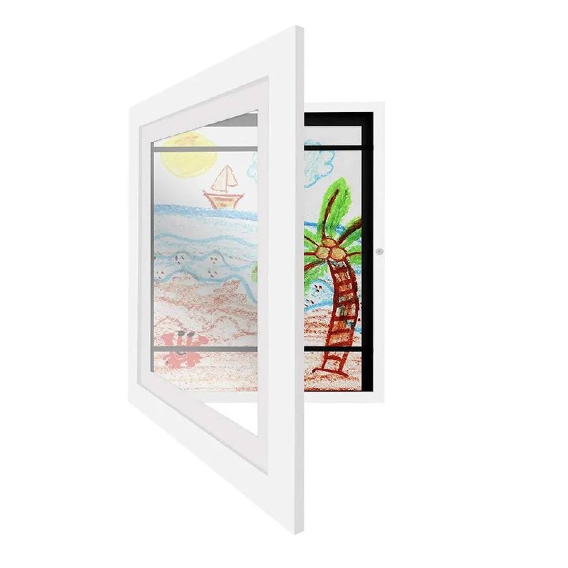 Frame for Displaying Up to 150 Children's Artwork