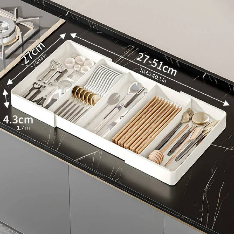 Drawer Organizer with Adjustable Compartments for an Organized Space