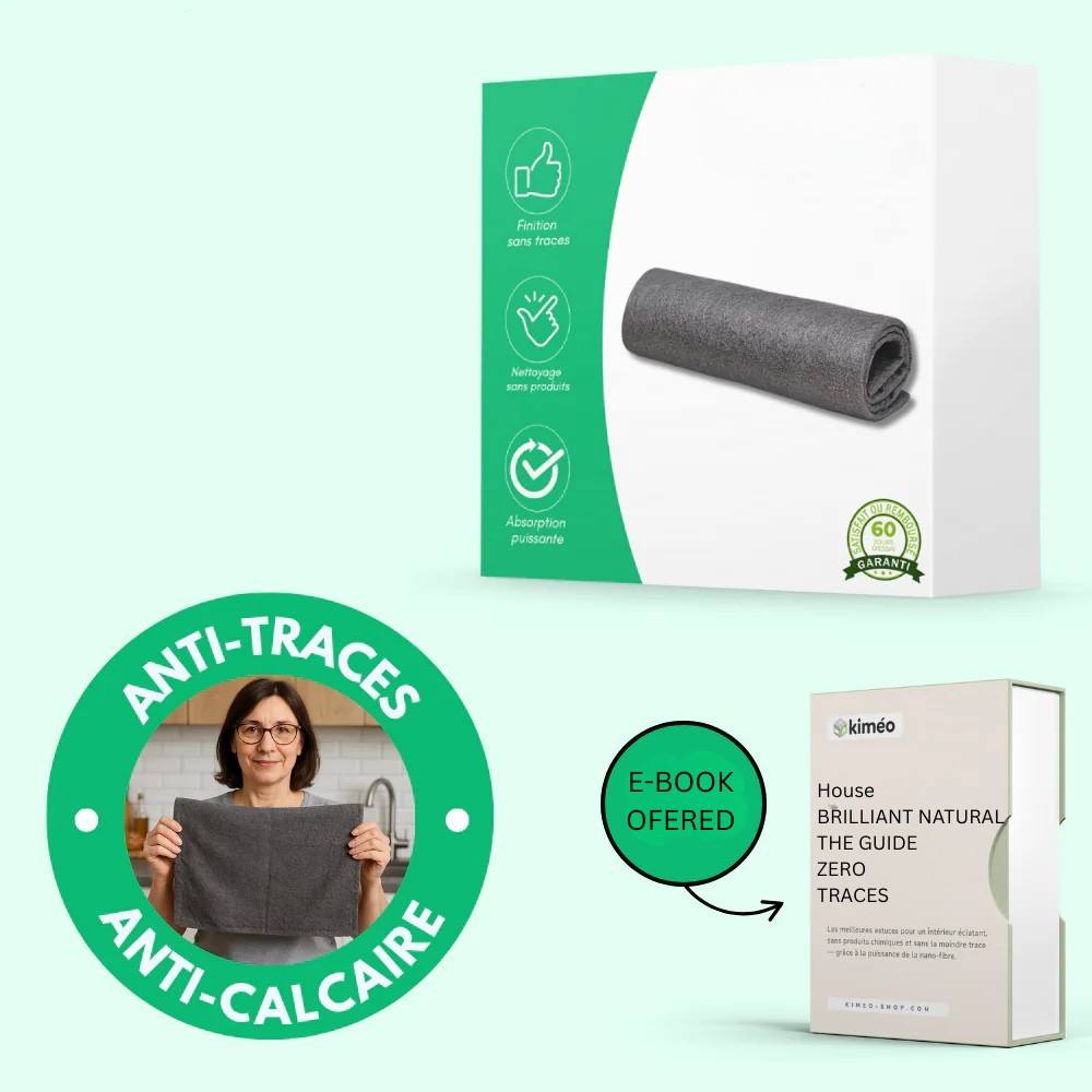 Microfiber Cloth for Streak-Free Cleaning and Limescale Resistance