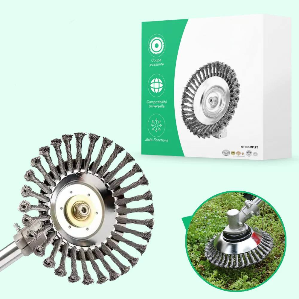 Precision Steel Brush Cutter Head for Clean Weed Trimming