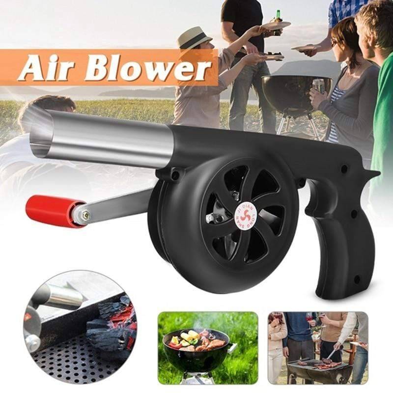 Portable Manual Fan for BBQ – Hand-Crank Outdoor Cooking Blower
