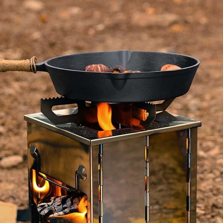 Portable Wood Burning Stove for Camping and Outdoor Cooking