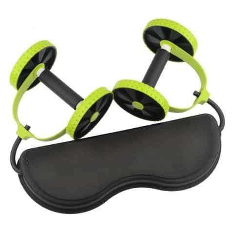 Resistance Band and Roller Abdominal Workout Trainer