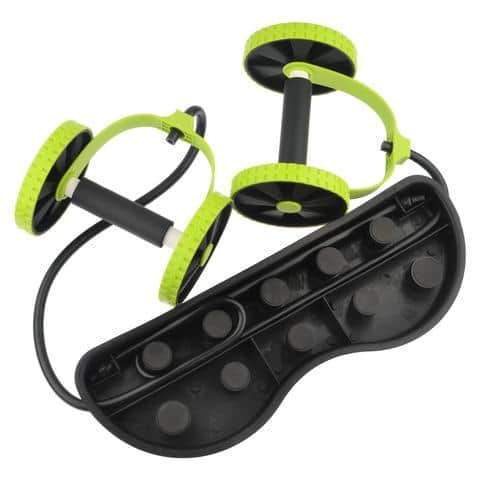 Resistance Band and Roller Abdominal Workout Trainer