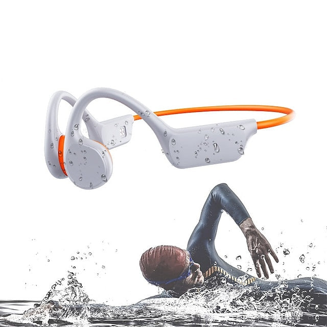 Waterproof Bone Conduction Bluetooth Earphones with 32GB Storage for Swimming