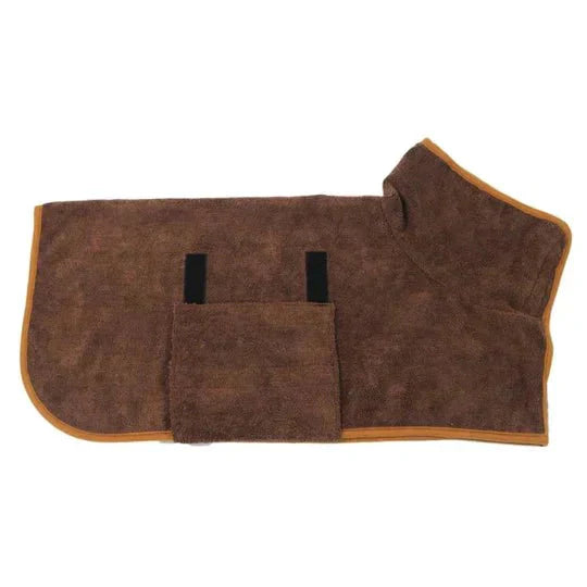 Dog Bathrobe with Hood – Absorbent Microfiber Material