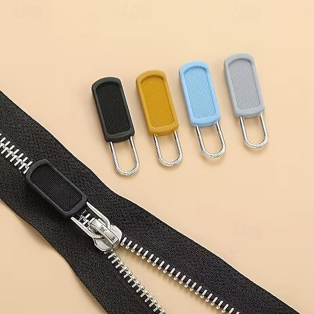 50 Count Removable Rubber Zipper Pulls for Bags, Coats, Luggage, Footwear