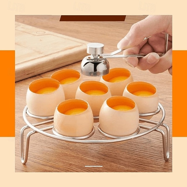 Egg Shell Cutter Tool in Stainless Steel for Soft and Century Eggs