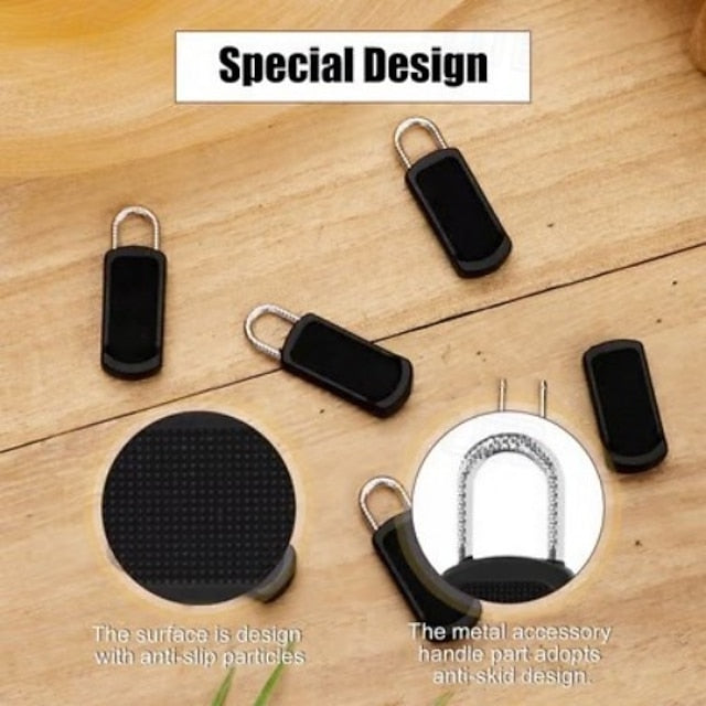 50 Count Removable Rubber Zipper Pulls for Bags, Coats, Luggage, Footwear