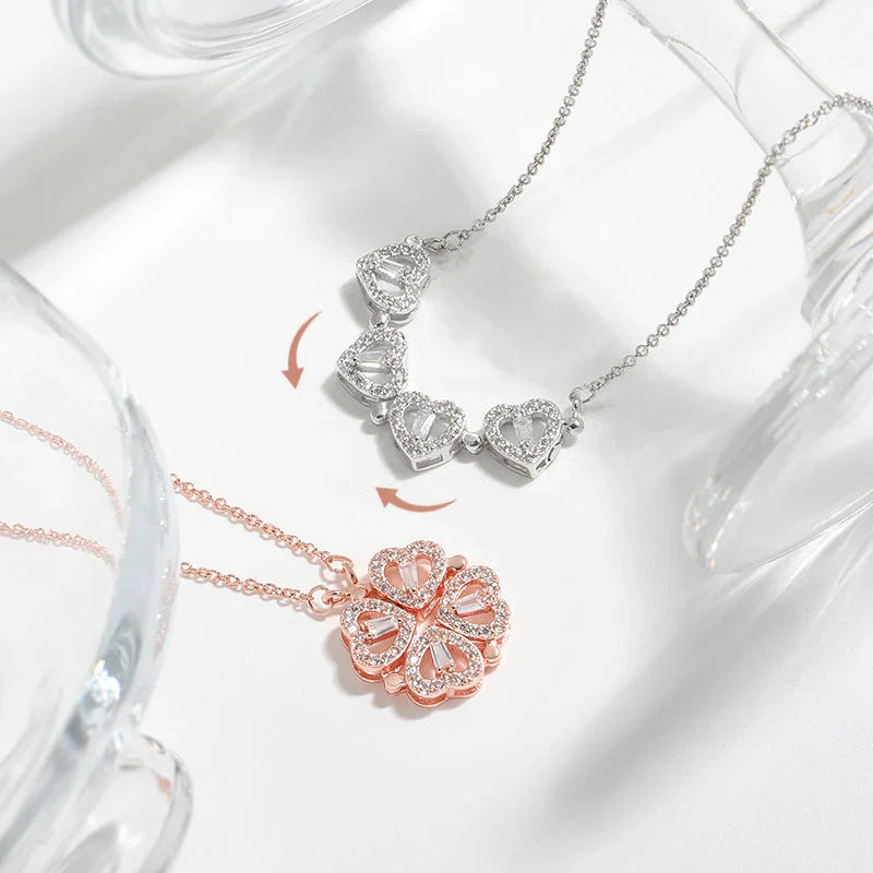 Delicate Chain Necklace Featuring Four Leaf Clover Pendant for Women