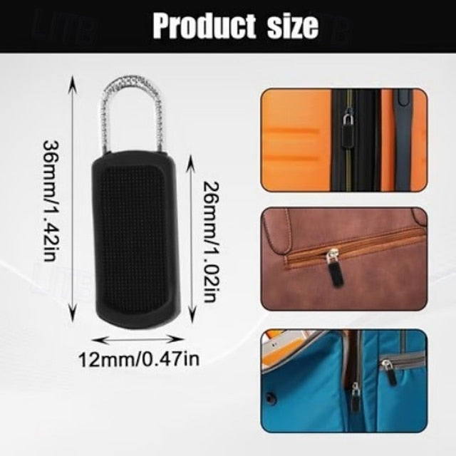 50 Count Removable Rubber Zipper Pulls for Bags, Coats, Luggage, Footwear