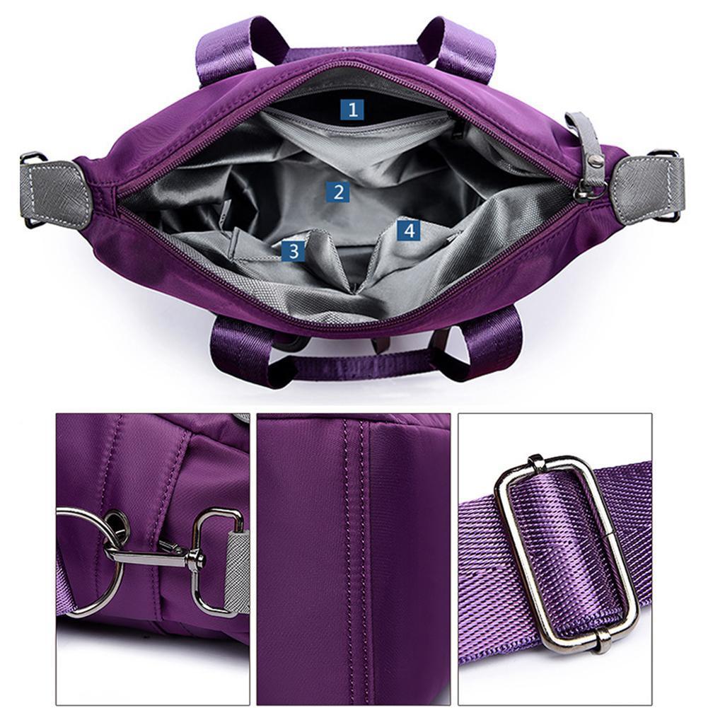 Water-resistant Shoulder Bag for Women Featuring Multiple Compartments