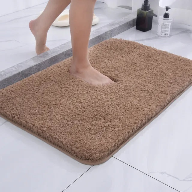 Non-Slip Plush Bath Mat | Ultra-Absorbent Shower Rug | Washable Comfort