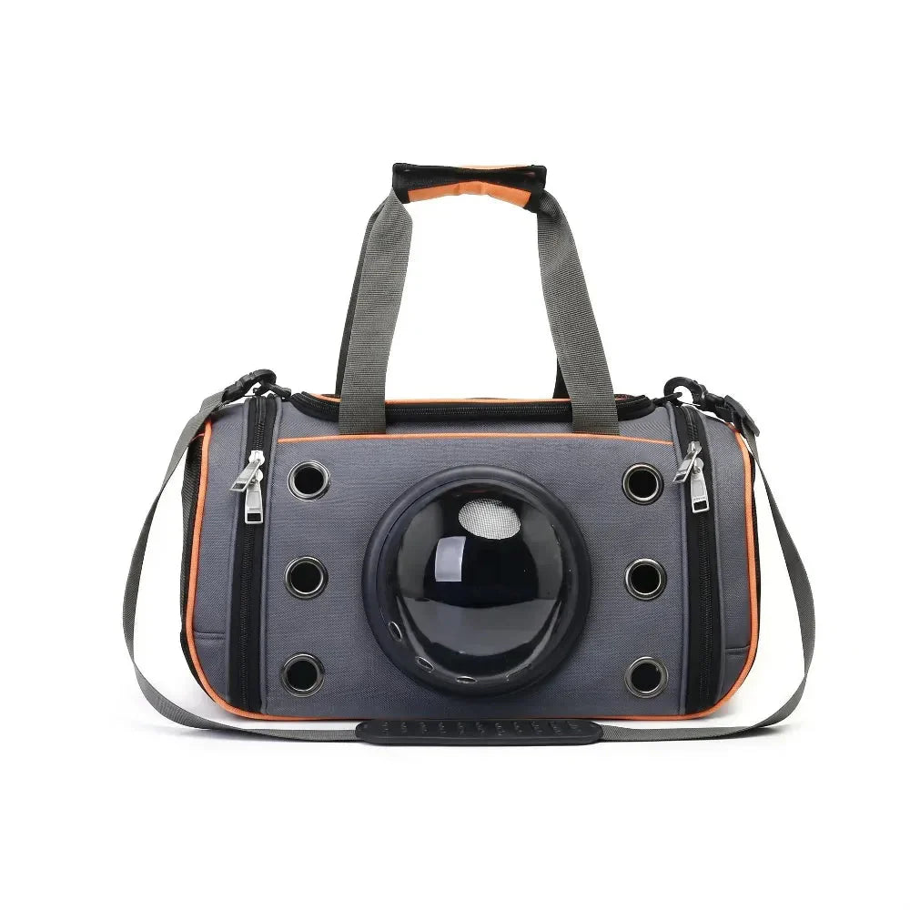 Pet Travel Bag with Transparent Viewing Panel for Cats