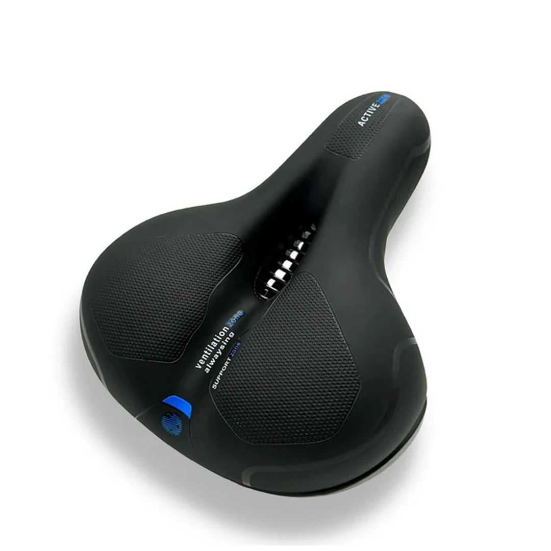 Gel-Padded Bicycle Seat with Shock Absorption Features