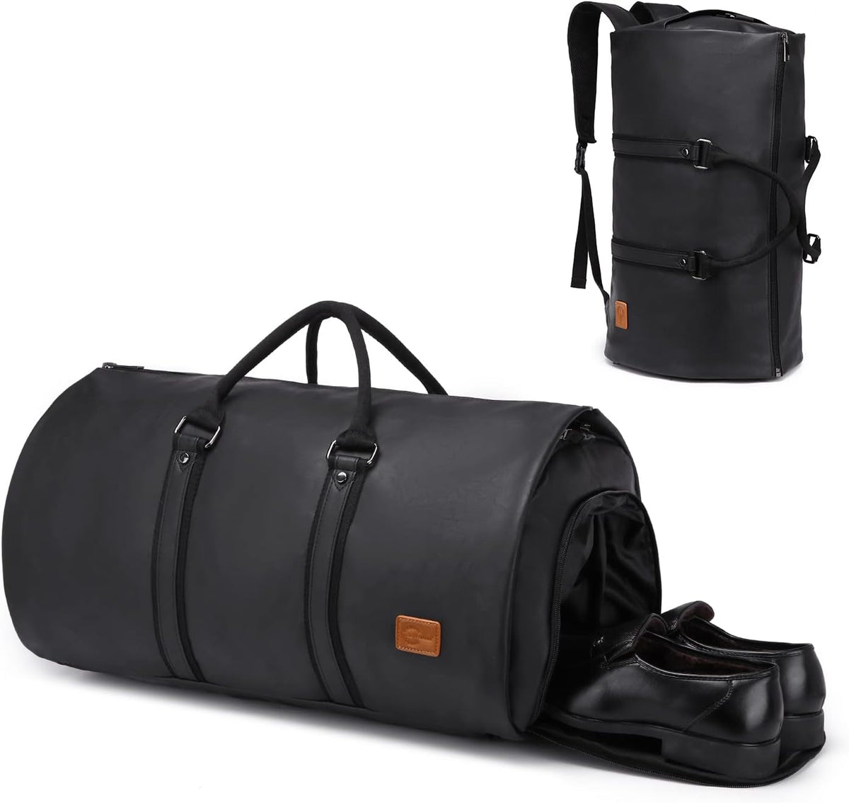 Weekender Suit Duffel and Carry-On Bag – Convertible PU Leather