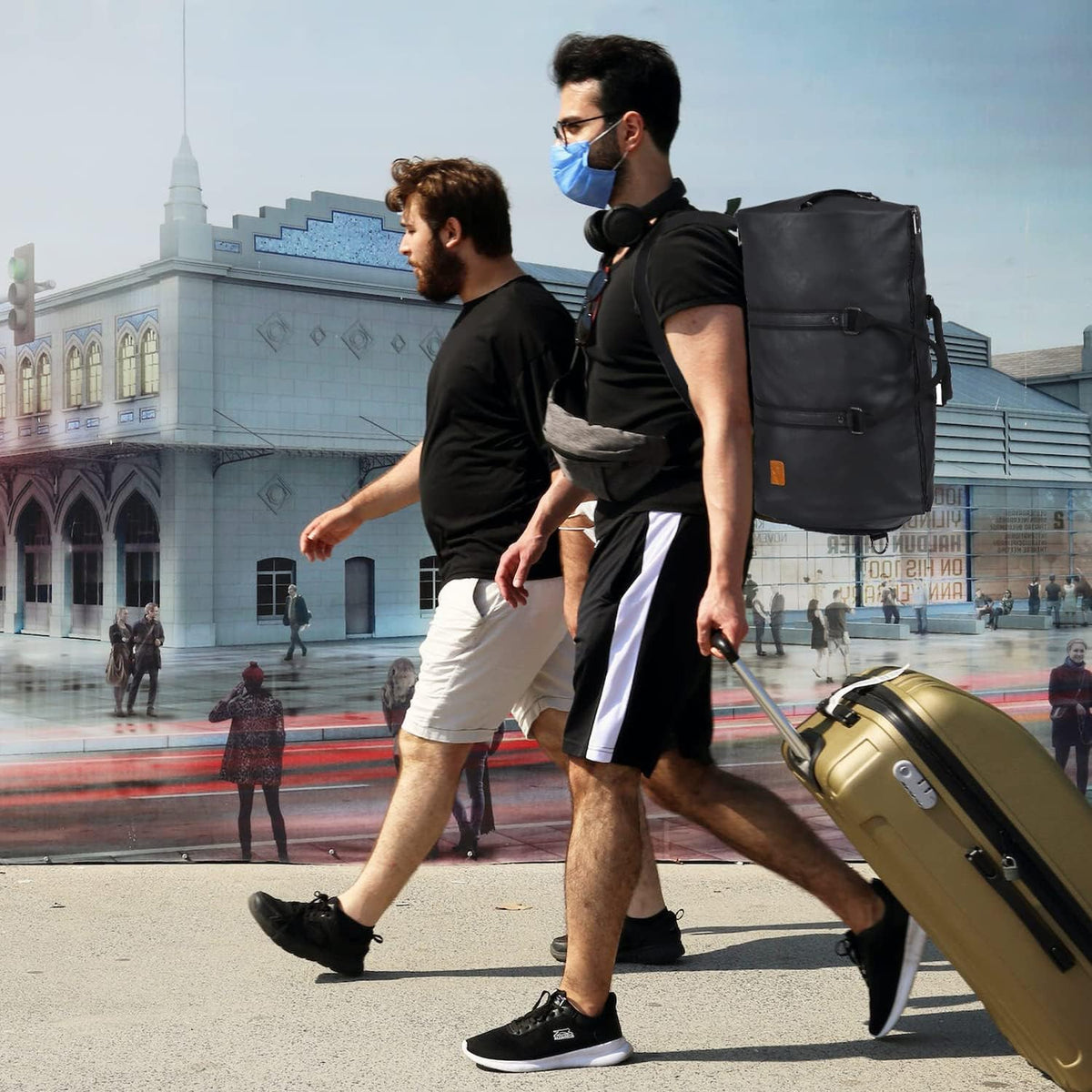 Weekender Suit Duffel and Carry-On Bag – Convertible PU Leather